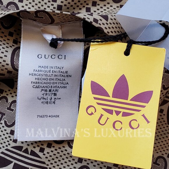 GUCCI ADIDAS X CAPE COAT TREFOIL G LOGO REVERSIBLE HOODED UNISEX PONCHO sz M - Picture 16 of 16